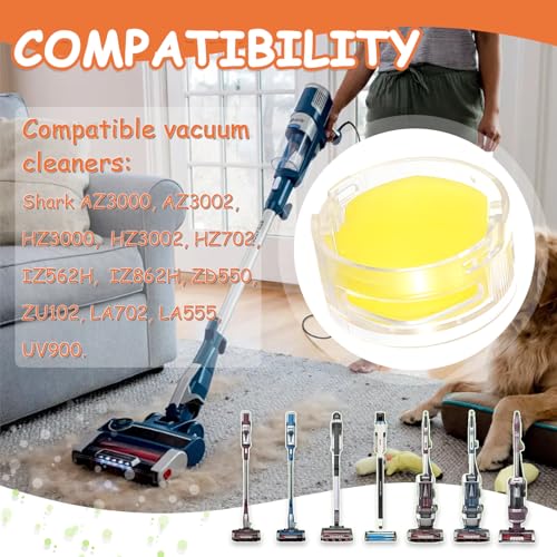 4Pack Odor Neutralizer Replacement Cartridge fit for Shark AZ3000 AZ3002 HZ3000 IZ862H IZ562H ZD550 ZU102 LA702 Odor Elimination Replacement 1541FC3000