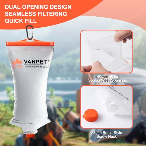2L Water Bag Compatible with Sawyer Squeeze
