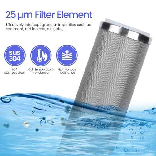Stainless Steel Cleanable Wire Mesh Filter Cartridge 10”Length