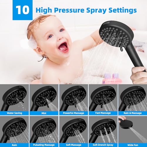 10" Dual Filtered Shower Head Combo