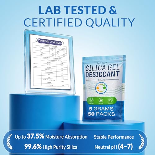 Silica Gel Packets 5 Gram (60 Count)