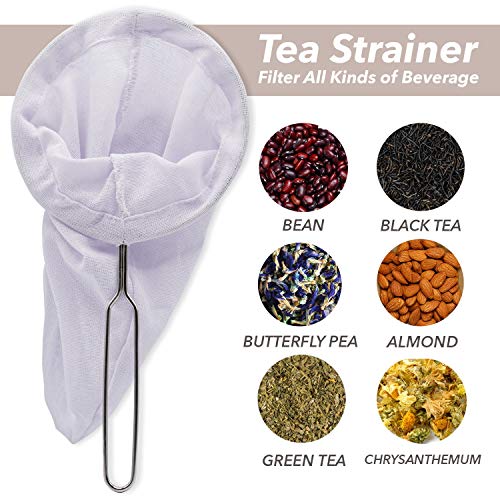 Traditional Thai Style Stainless Steel Reusable Mesh Filter for Thai Tea