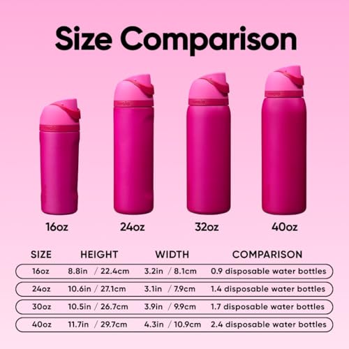 FreeSip Kids Stainless Steel Water Bottle 16 oz Read My Lips