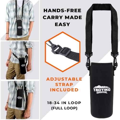 Tactiko Stainless Steel Wide Mouth Water Bottle