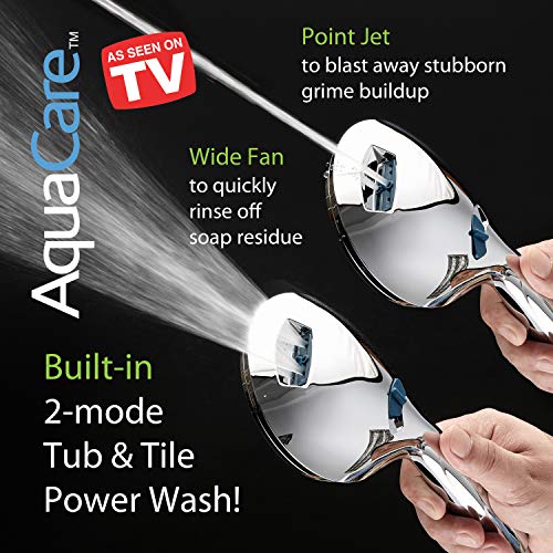 AquaCare 8 mode High Pressure Handheld Shower Head with 2