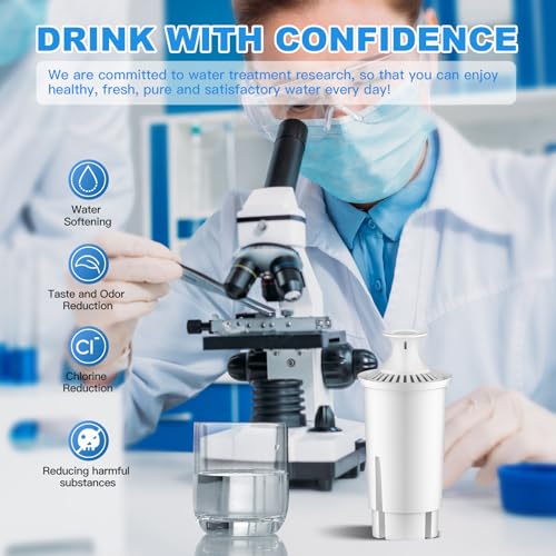 Water Filter Replacement Compatible with Brita Filter & Pitchers