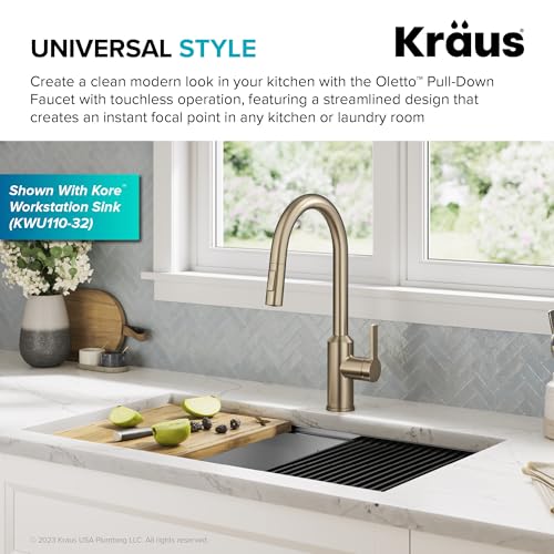Champagne Bronze Touchless Pull Down Faucet KSF