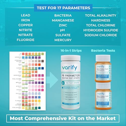17in1 Complete Drinking Water Test Kit (100 Count)