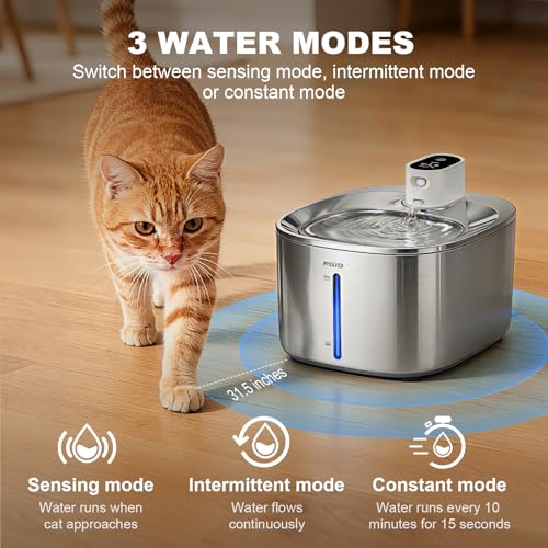 Wireless Cat Water Fountain Stainless Steel (1100 Gram)