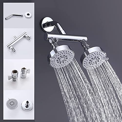 Double Shower Head with Shut