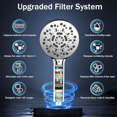Filtered Shower Head with Handheld