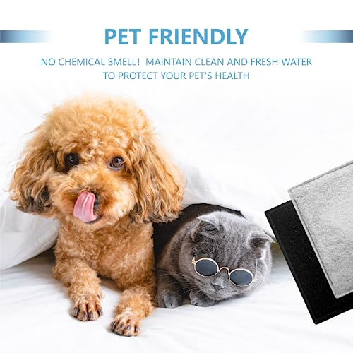 12 Pack Cat Water Fountain Replacement Charcoal Filters Square (12 Count)
