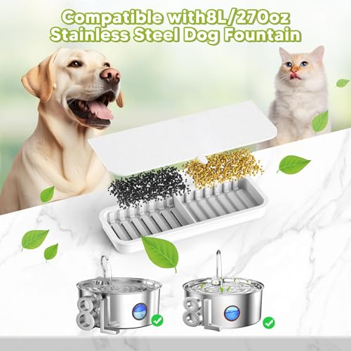 Dog Water Fountain Filters 10pcs for 108oz (10 Count)