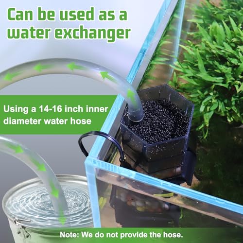 Turtle Tank Filter with Adjustable Flow for Reptiles Frogs