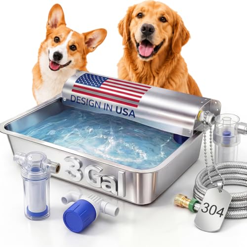 3 Gallon Automatic Dog Water Dispenser 304 Stainless Steel Auto