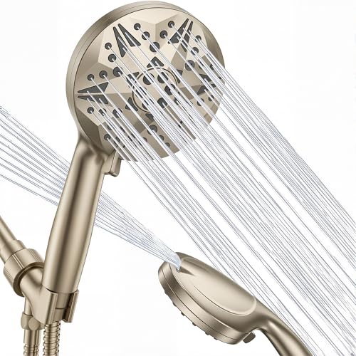 Filtered Brushed Nickel High Pressure Handheld Shower Head