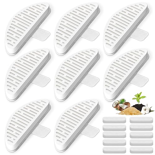8 Pack Cat Water Fountain Filter & 10 Pack Replacement Filter Sponges Compatible with Uahpet Water Fountain 67oz (8 Count)