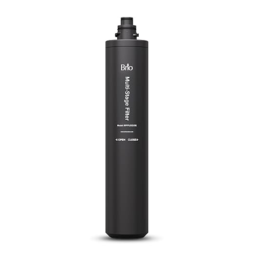 Brio 16" 3 Stage Single Housing Replacement Filter for Under Sink Water Filtration System Models: FUS100A & FUS100F | 18,000 Gallons or 2 Years | NSF 42 & 372 Certified