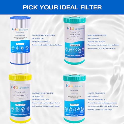 10" x 4.5" Whole House KDF and Carbon Water Filter
