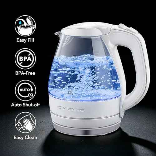 1.5L Glass Electric Kettle Water Boiler