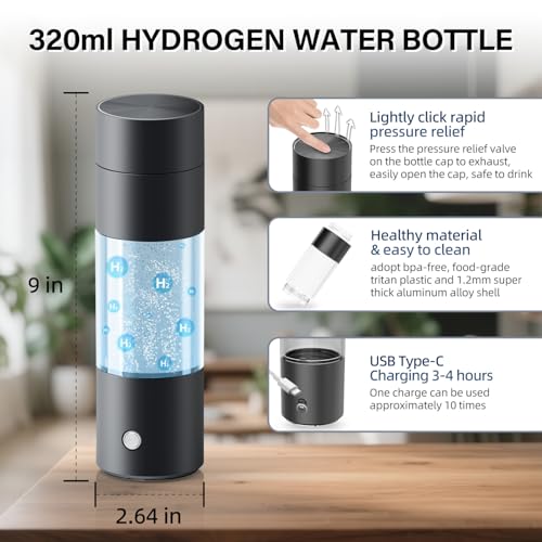 Hydrogen Water Bottle Generator with SPE PEM Technology