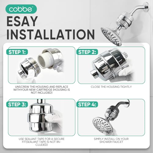 HD HEAVY DUTY High Output Shower Filter 2 Pack (2 Count)