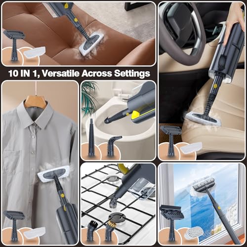 10-in-1 Steam Cleaner, Detachable Handheld Steam Mop for Multi-Surface