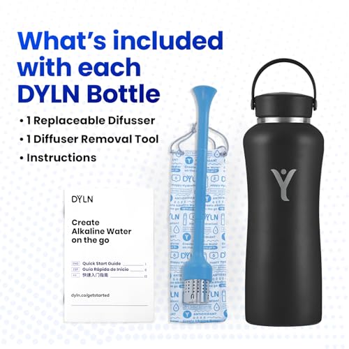 DYLN Hydrogen Water Bottle 25 oz Crimson Red Stainless Steel Alkaline Water