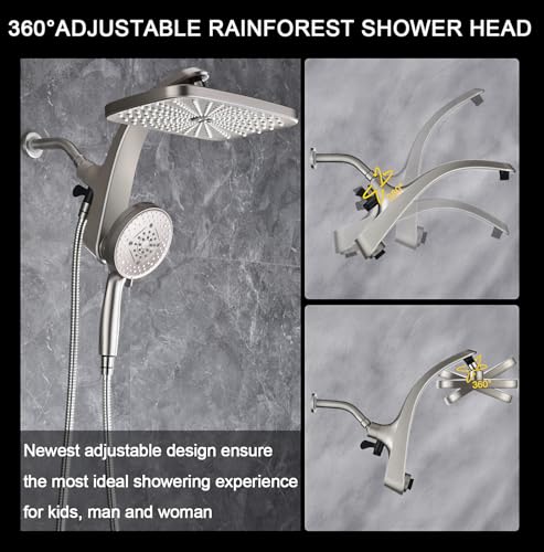 12" High Pressue Rain Shower Head with Handheld