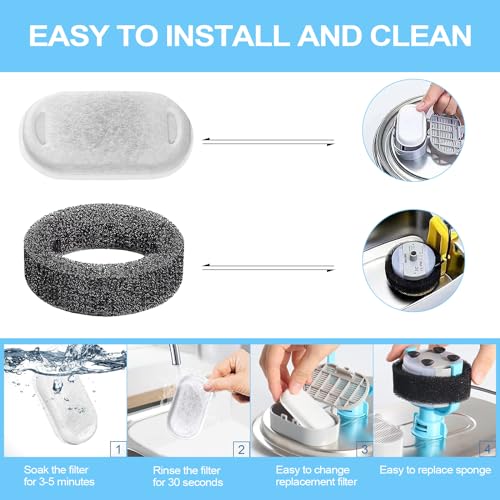 Cat Water Fountain Filter for Stainless Steel 108oz