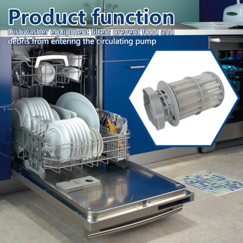 Dishwasher Drain Mesh Filter Circulation Pump Micro Filter for Kenmore Models 63013912010