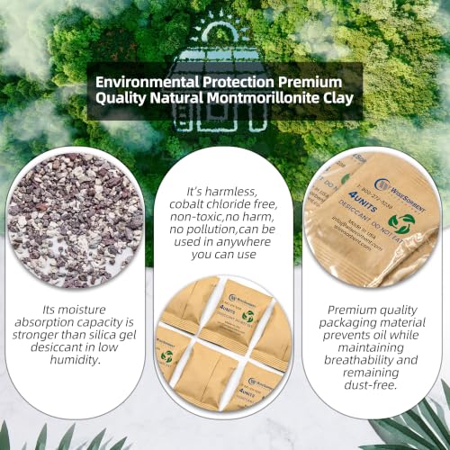 Kraft Clay Desiccants Packs for Safe