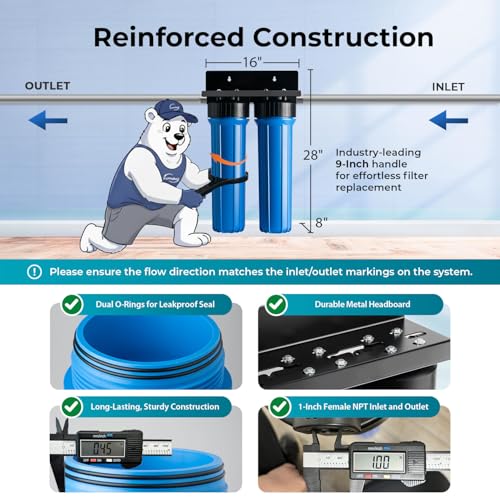 Iron Mangaese Whole House Water Filter System Also Eliminates Chlorine