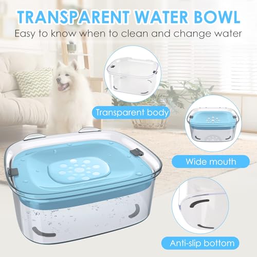3L Dog Water Bowl No Spill
