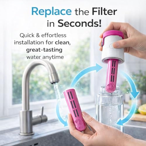 Sports Water Bottle Filter Replacement (3 Count)