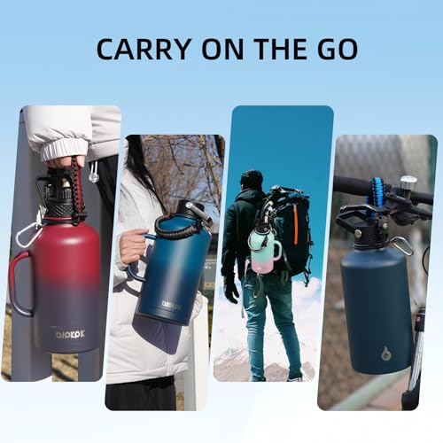 128oz Insulated Water Bottle with Straw Lid