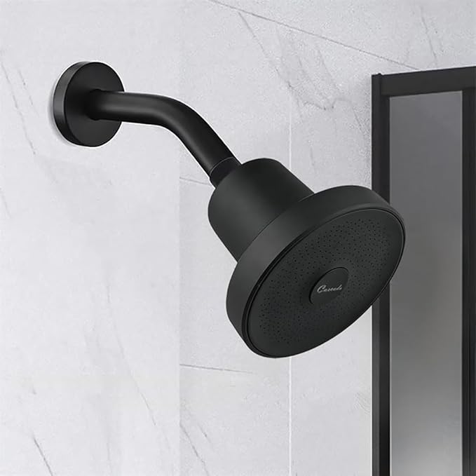 Cascada High-Pressure Filtered Shower Head with 20-Stage Filter Water Softener (Matt Black)
