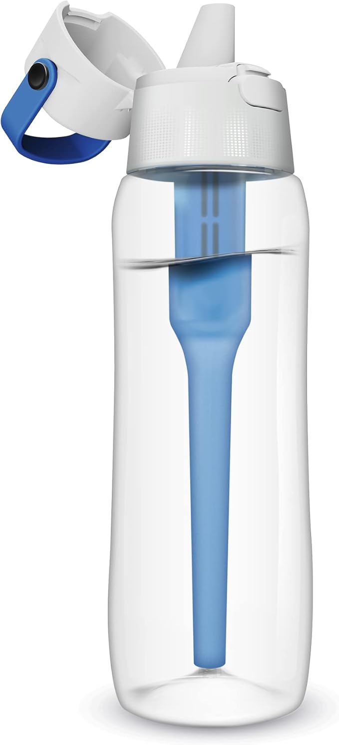 Dafi Sports Water Bottle Filter Replacement - 3-Pack Carbon Water Filters for Dafi Soft & Solid Bottles - Lasts Two Months or 40 Gallons Efficiency - Removes Chlorine Taste - BPA-Free - Colour Blue