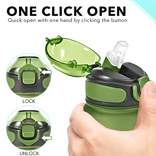32 oz Drinking Water Bottle with Times to Drink and Straw