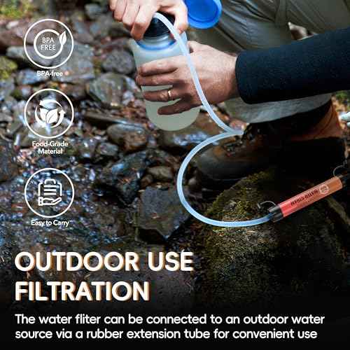 Water Filter Straw 20 Pack (20 Count)