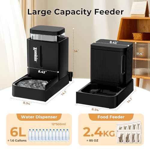 Gravity Dog Food and Water Dispenser