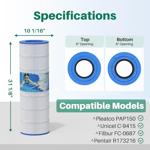 CC150 Pool Filter Replaces Pentair Clean and Clear 150
