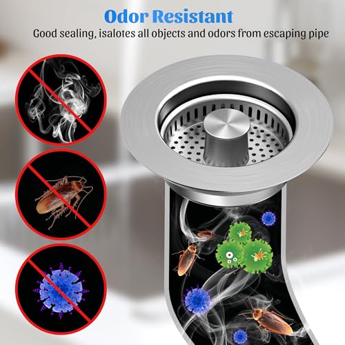 2 Pack Kitchen Sink Drain Strainers (2 Count)