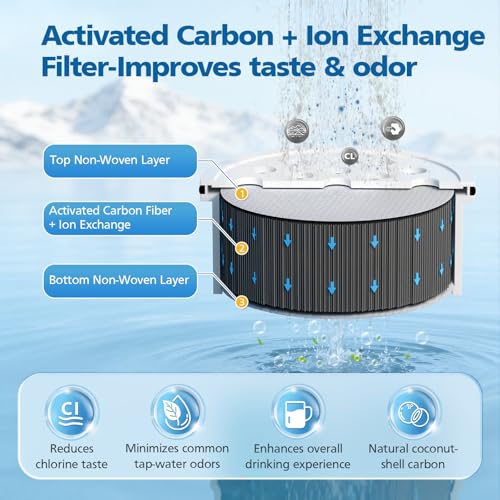 Water Pitcher Filter Replacement for LifeStraw Home (7 Count)