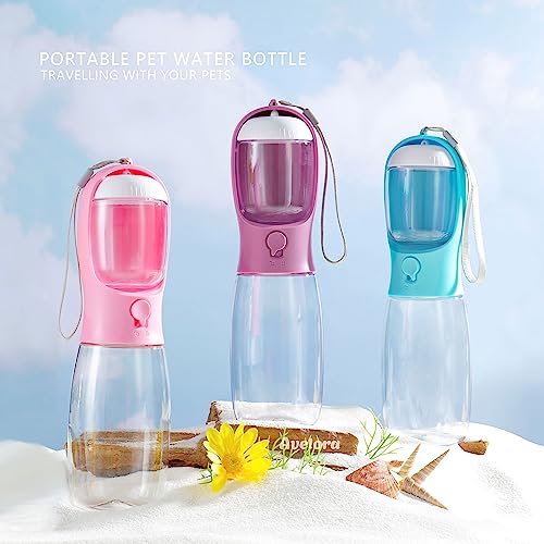 Dog Water Bottle with Food Container