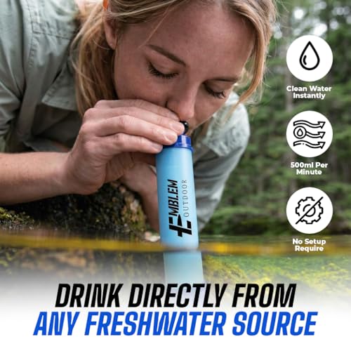 Portable Water Filter Straw (2 Count)