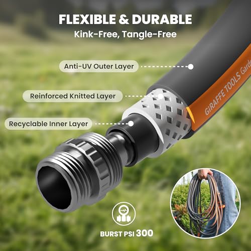5FT Garden Hose Lay Flat Lightweight Flexible Water Hose