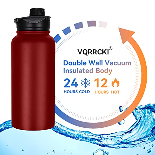 32 oz Insulated Water Bottle Bulk 8 Pack (8 Count)