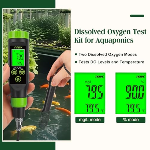 Smart Dissolved Oxygen Meter Portable DO Meter for Pond Aquarium