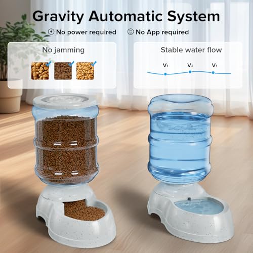 3 Gallon Dog Feeder and Water Dispenser (2 Count)